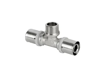 Lisovací T-kus 16 × 1/2" × 16 vnější závit